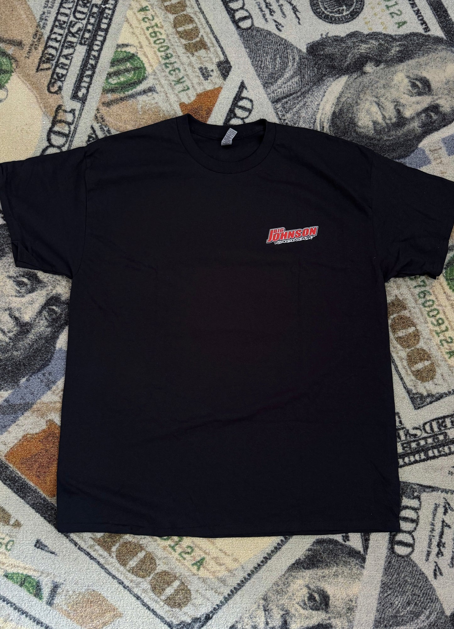 Big Johnson Racing Graphic T-Shirt – Black