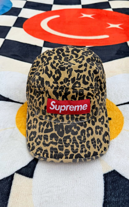 Supreme Washed Chino Twill Camp Cap – Leopard