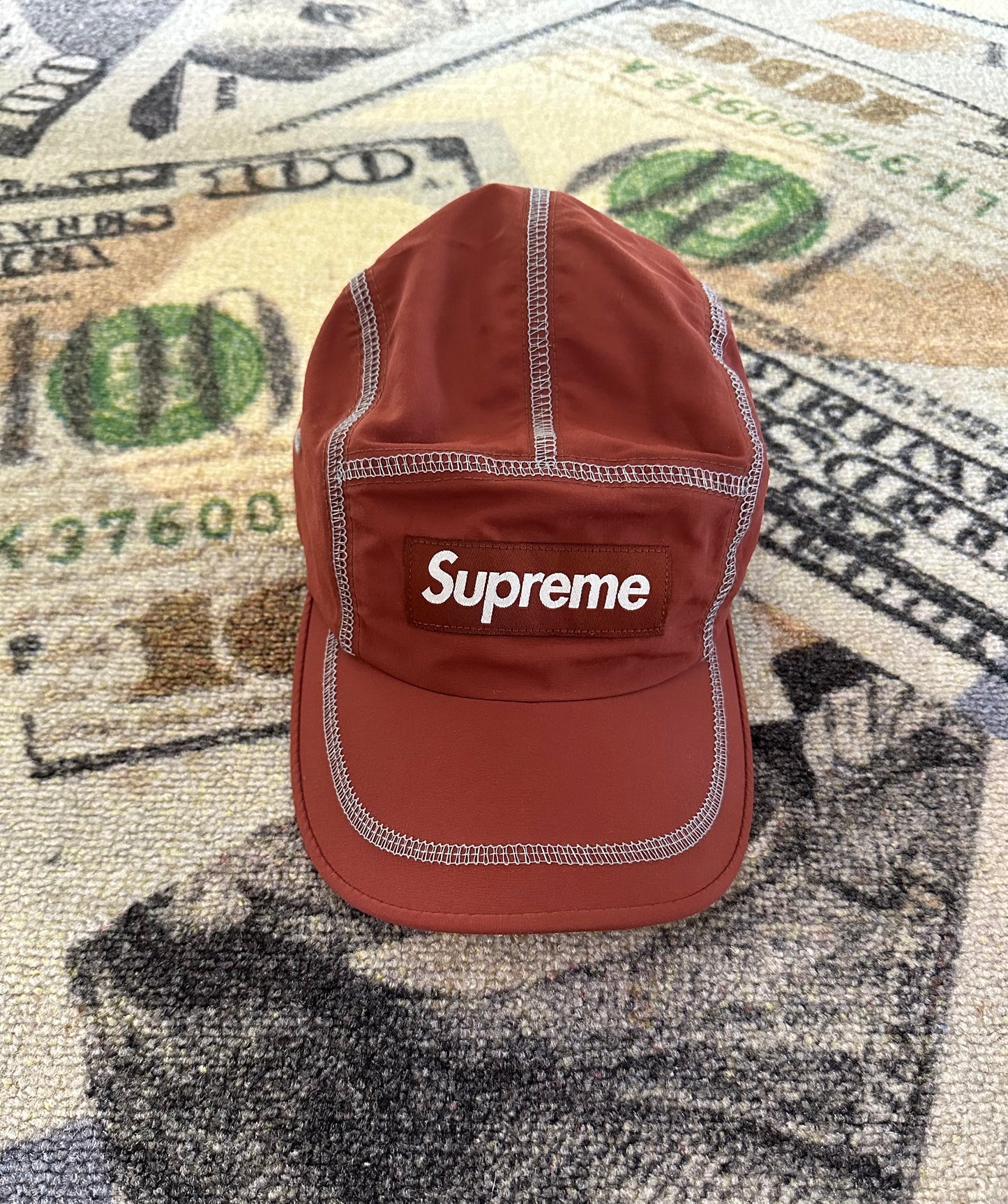 Supreme Reflective Stitch Camp Cap