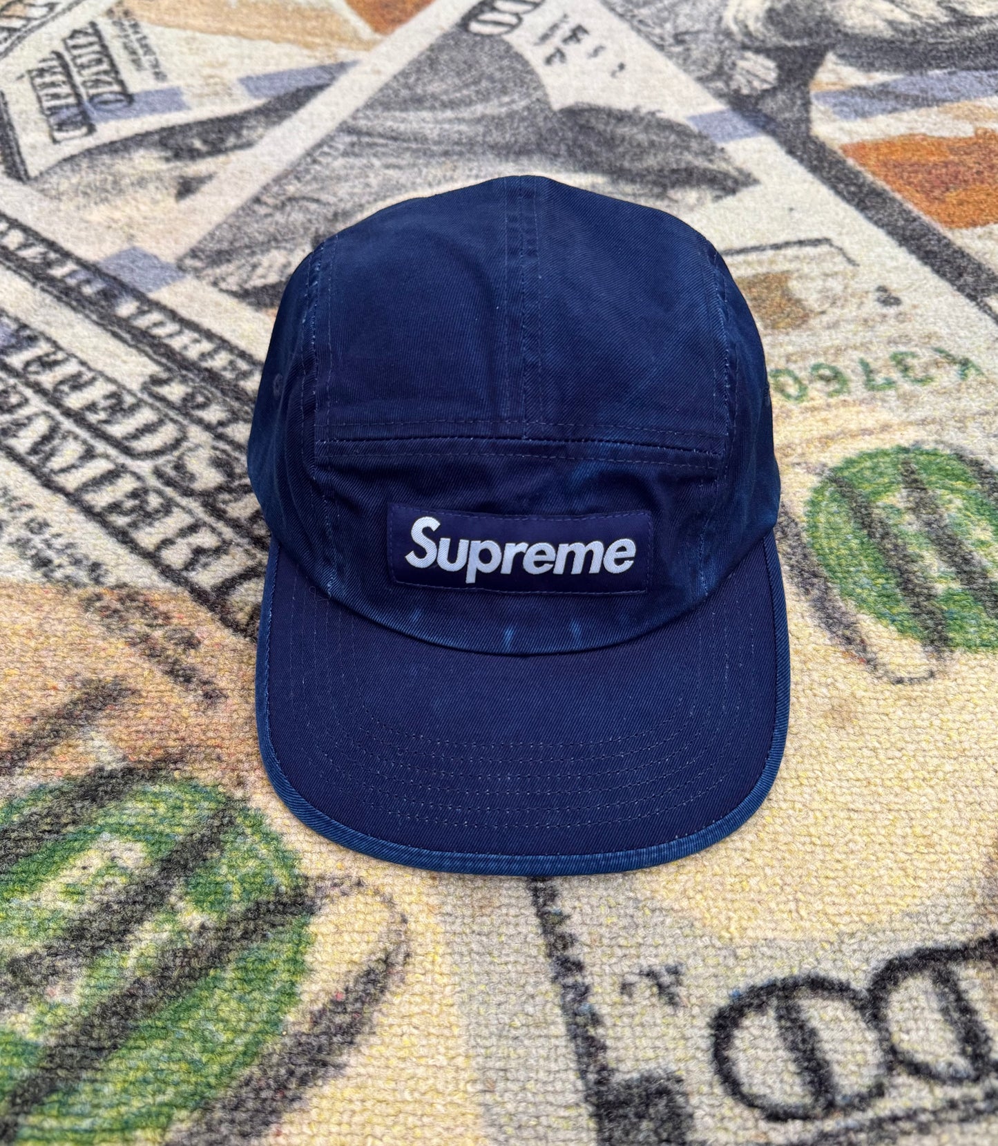 Supreme Washed Chino Twill Camp Cap