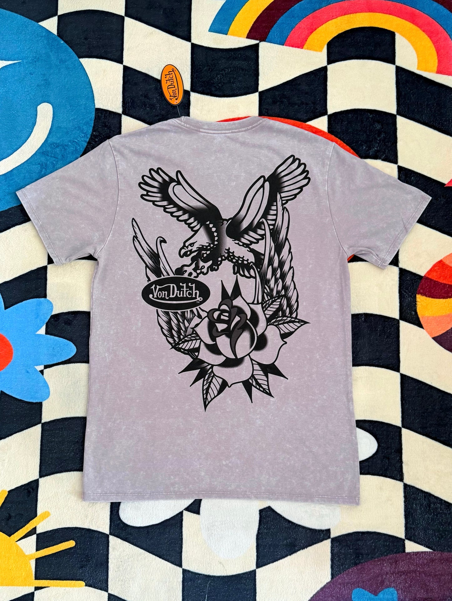VON DUTCH EAGLE ROSE TEE