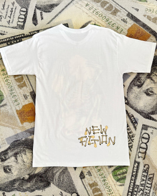 KAWS Skeleton New Fiction Bone T-Shirt – White