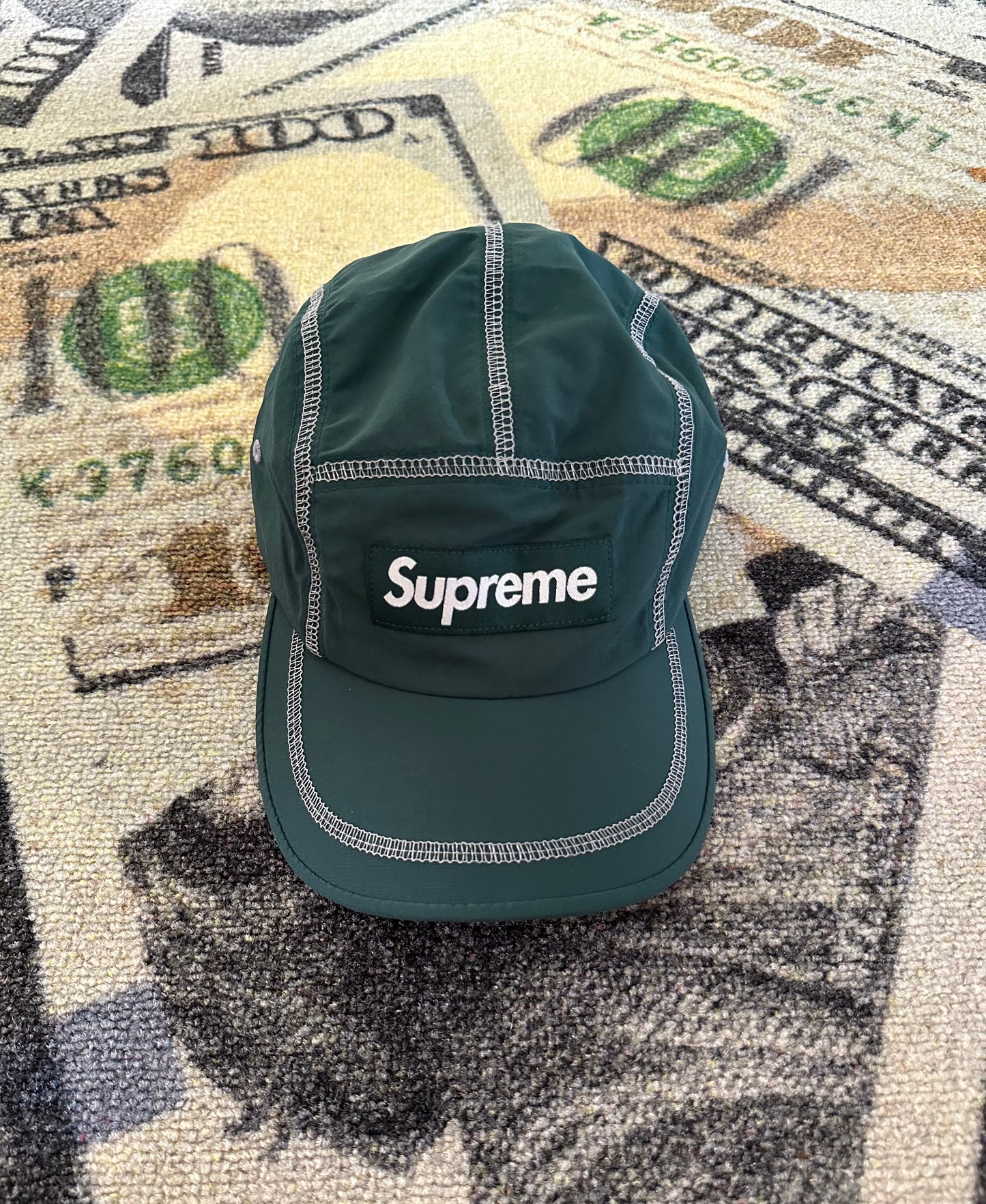 Supreme Reflective Stitch Camp Cap