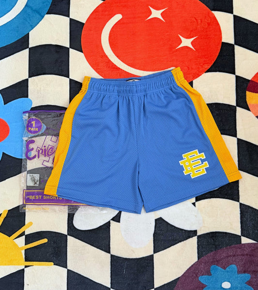 Eric Emanuel EE Basic Short Blue Yonder Varsity Yellow
