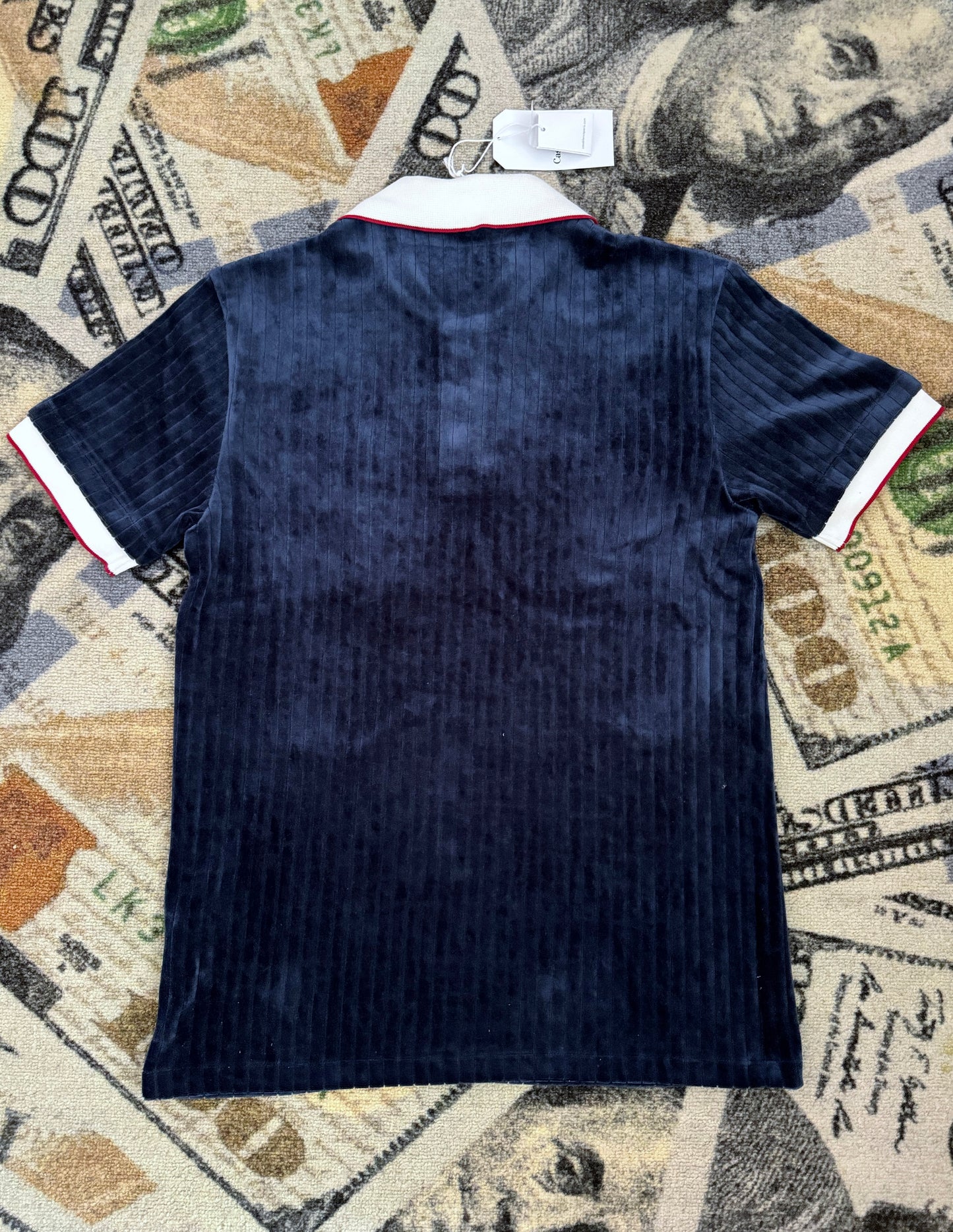 Casablanca Rib Velour Polo Shirt