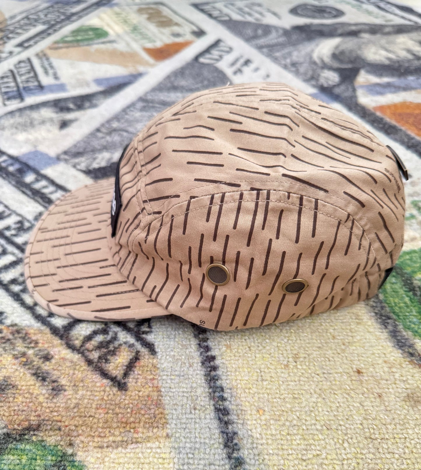 Supreme Military Camp Cap – Tan Raindrop