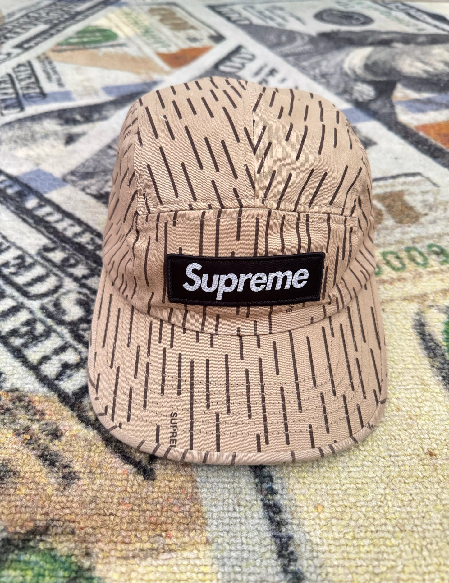 Supreme Military Camp Cap – Tan Raindrop