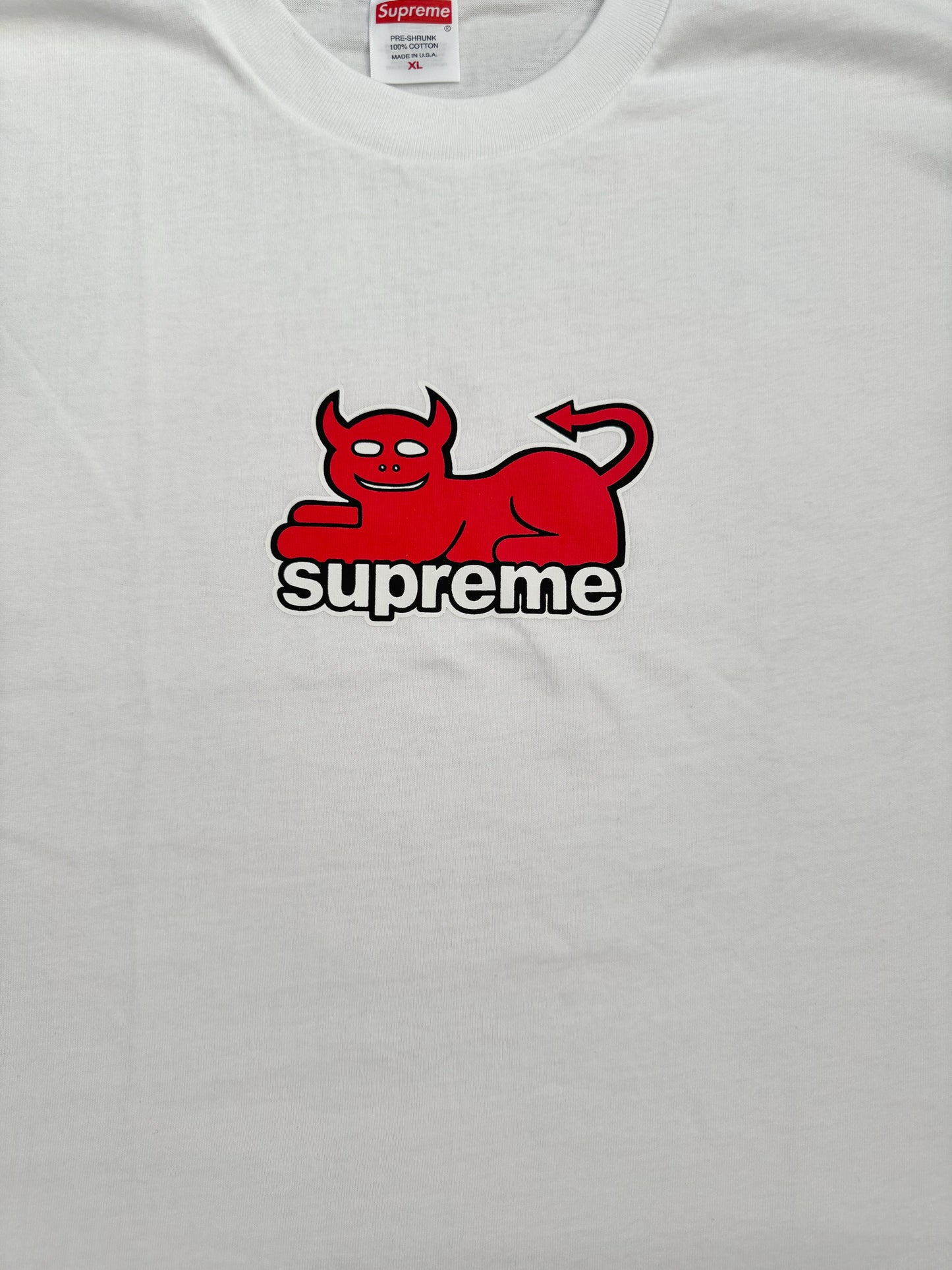 Supreme x Toy Machine Devil Cat Tee – White