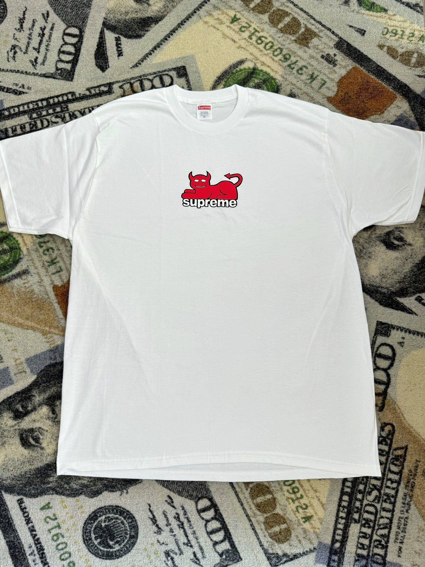 Supreme x Toy Machine Devil Cat Tee – White