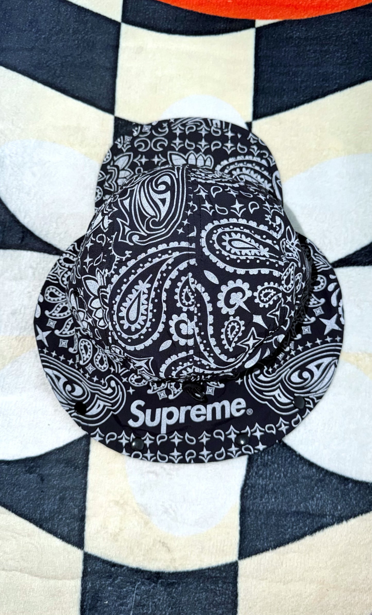 SUPREME REFLECTIVE BANDANA SUNSHIELD CAMP CAP