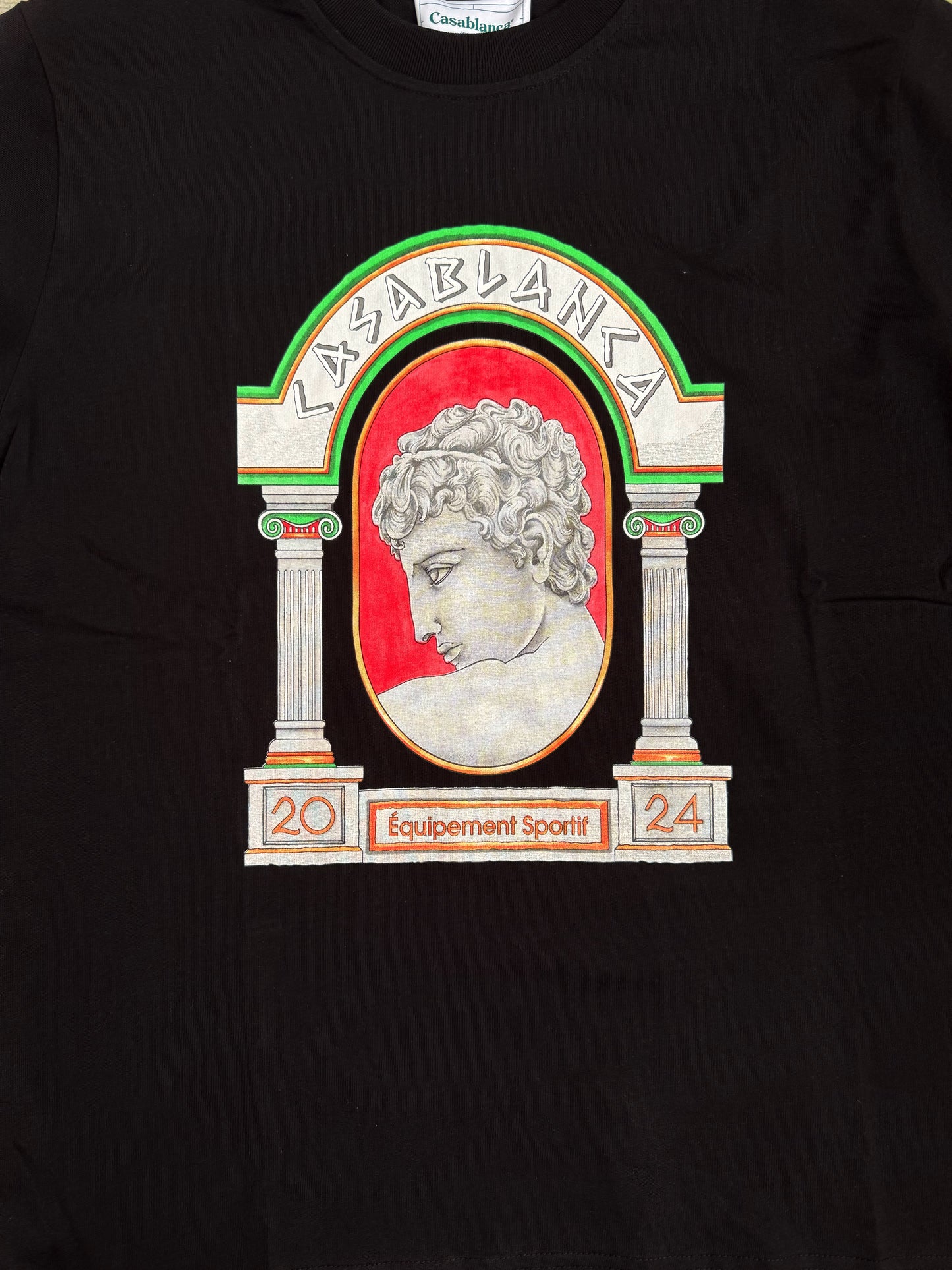 Casablanca La Médaille Printed Cotton T-Shirt