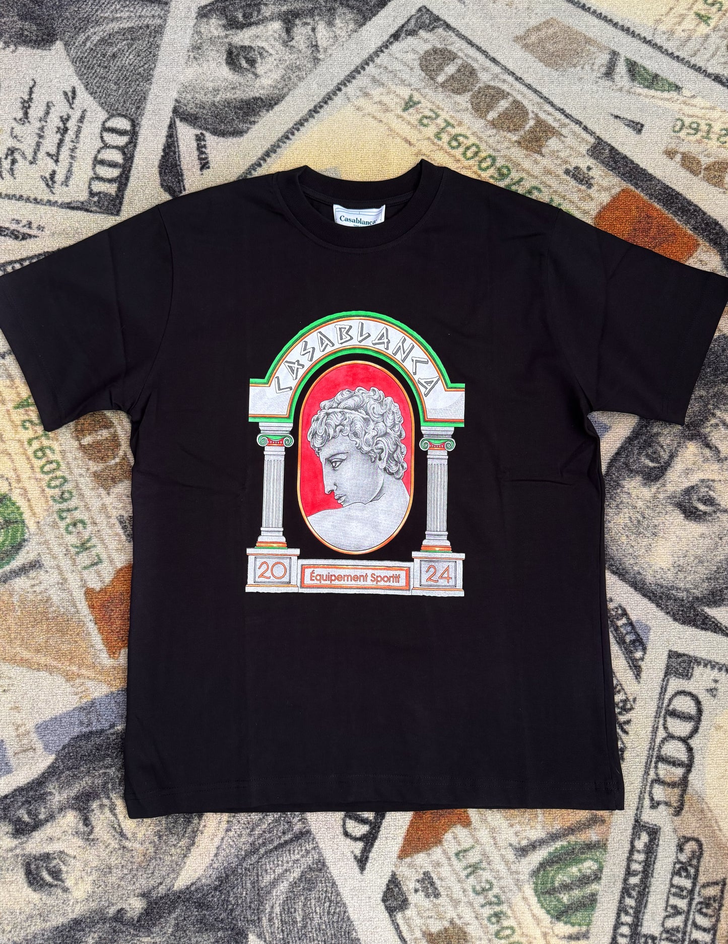 Casablanca La Médaille Printed Cotton T-Shirt