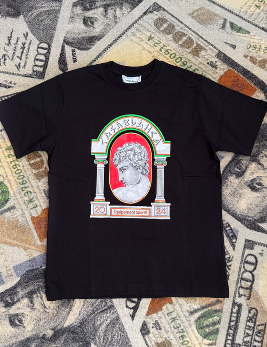 Casablanca La Médaille Printed Cotton T-Shirt