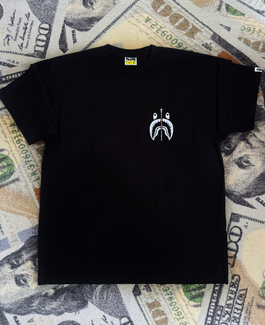 BAPE Aurora Shark Relaxed Fit Tee – Black