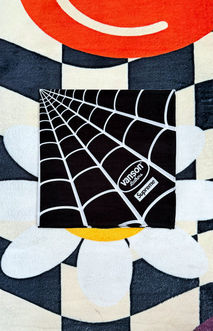 Supreme x Vanson Leathers Spider-Man Bandana Black
