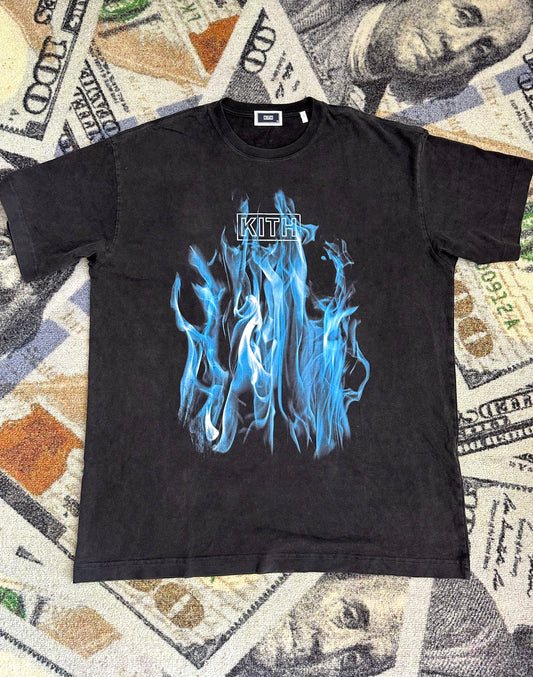 Kith Flame Graphic Tee – Black