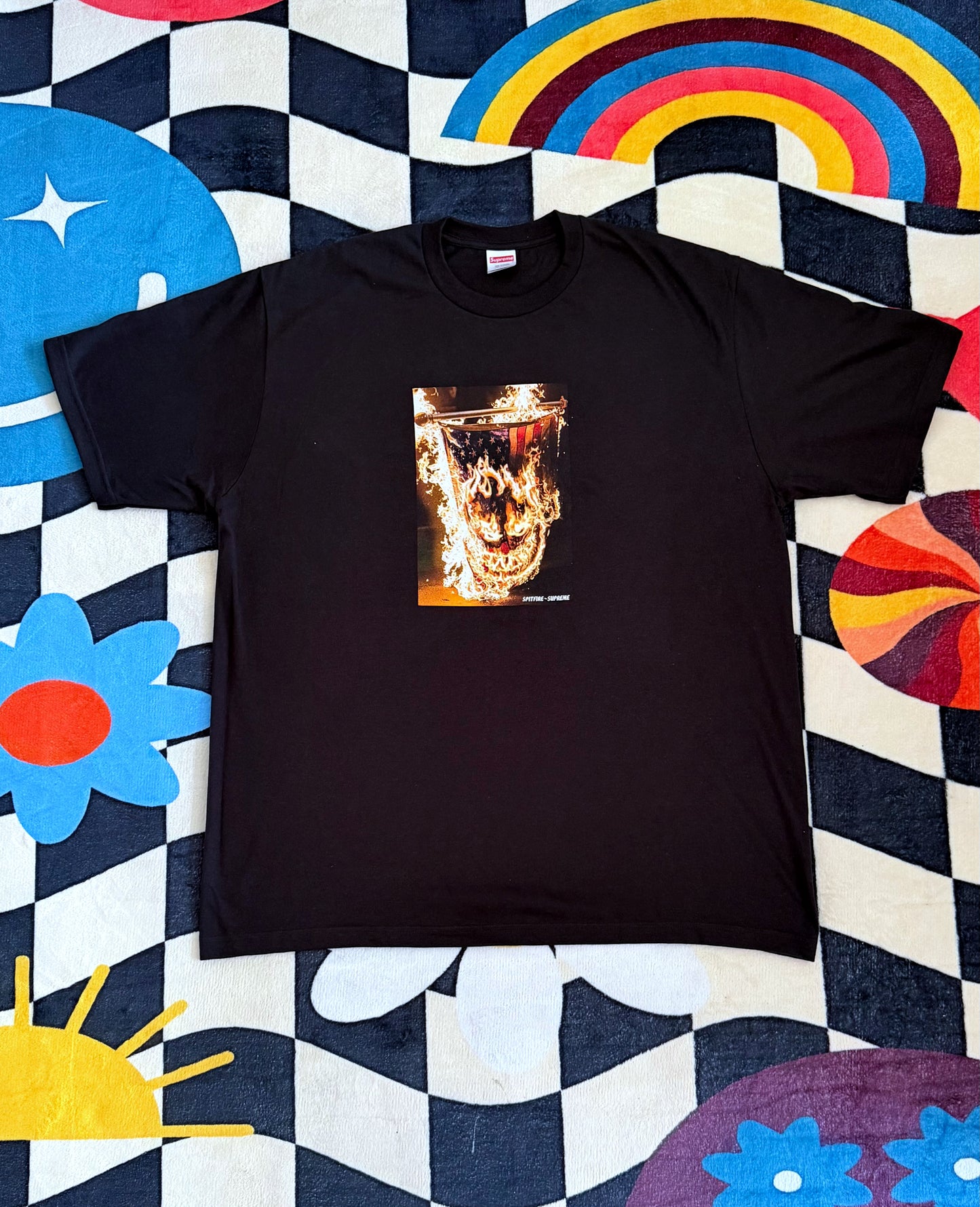 Supreme®/Spitfire® Flag Tee Black