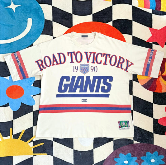 Kith for the NFL New York Giants Victory Vintage Bishop Tee – Sandrift