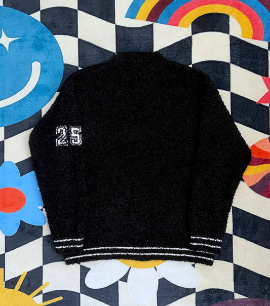 Supreme Textured Arc Sweater – Black