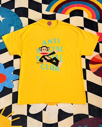 Anti Social Social Club x Paul Frank Laying Tee – Yellow