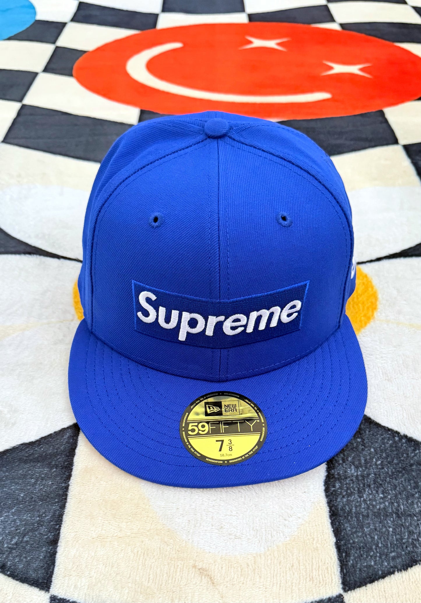 Supreme Ghostface Box Logo New Era 59FIFTY Cap Blue