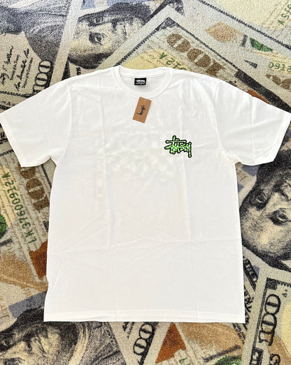 Stussy Checker Stock Tee – White