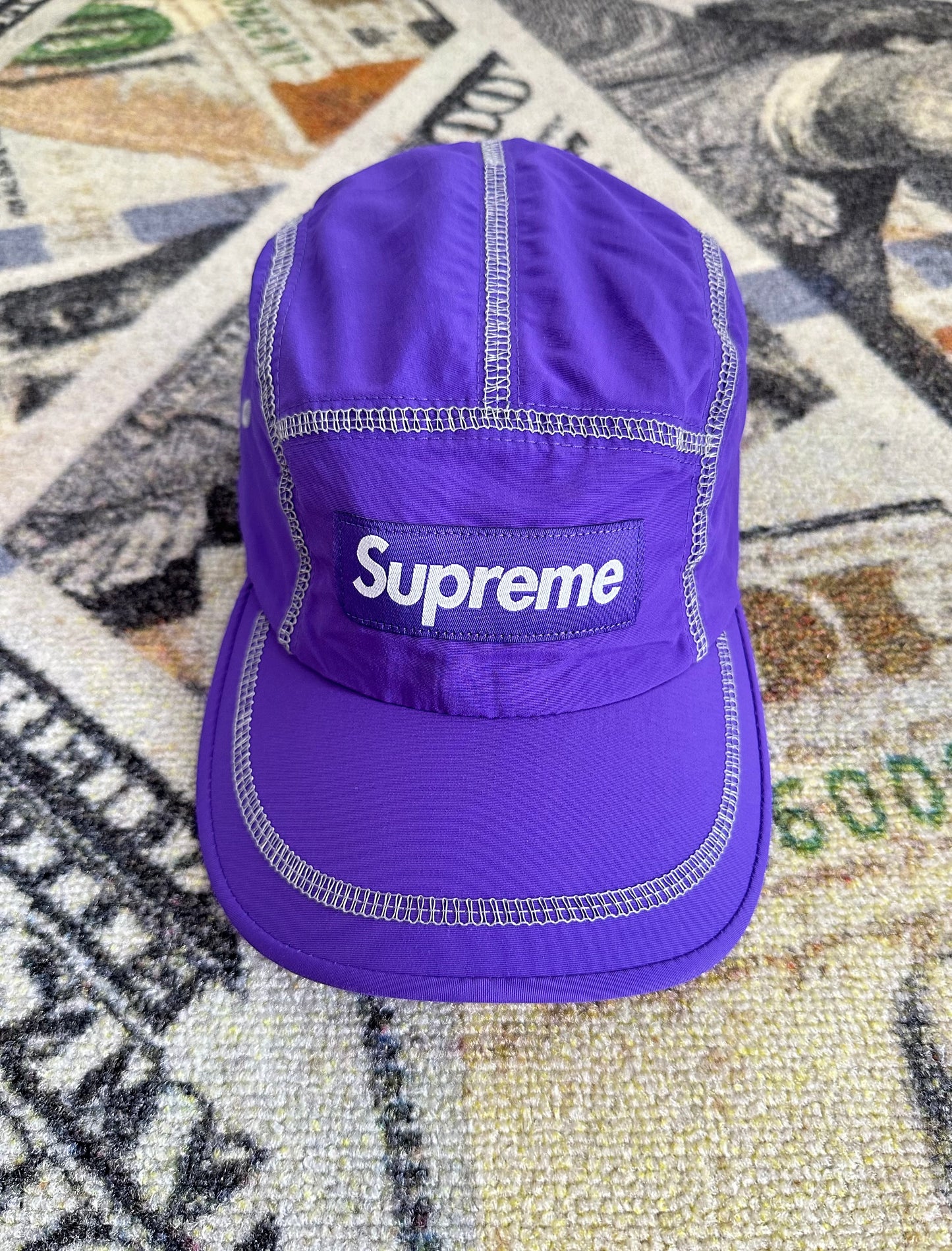 Supreme Reflective Stitch Camp Cap