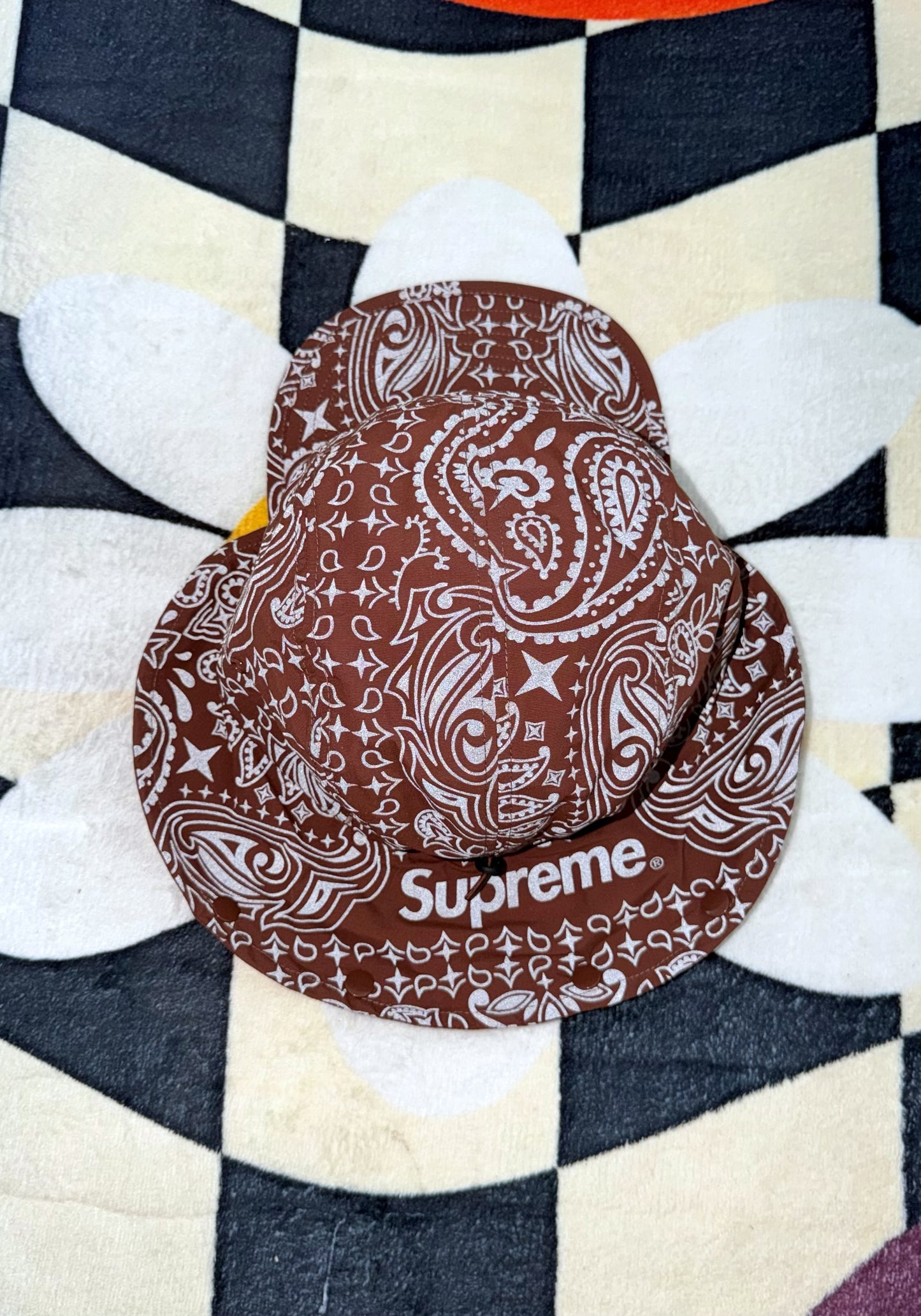 SUPREME REFLECTIVE BANDANA SUNSHIELD CAMP CAP