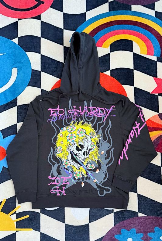 ED HARDY BEAUTIFUL GHOST HOODIE