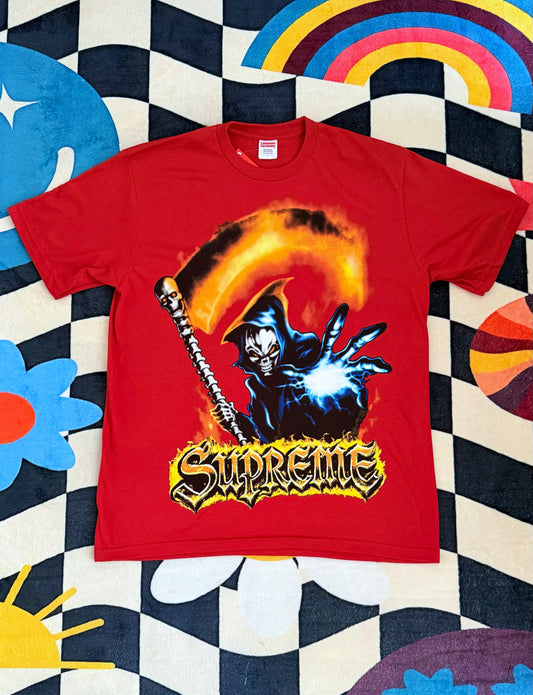 Supreme Grim Reaper Tee — Red