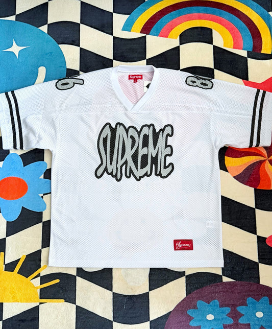 Supreme Reflective Football Jersey – White
