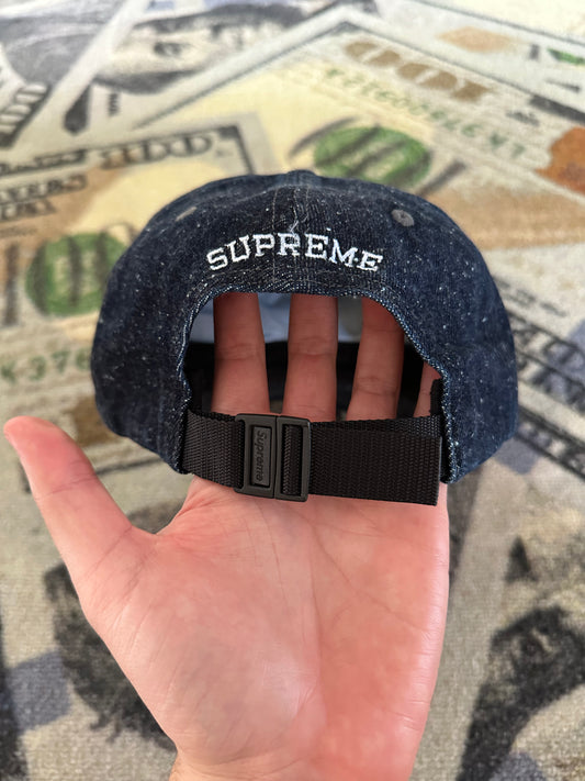 Supreme Classic Logo 6-Panel Denim