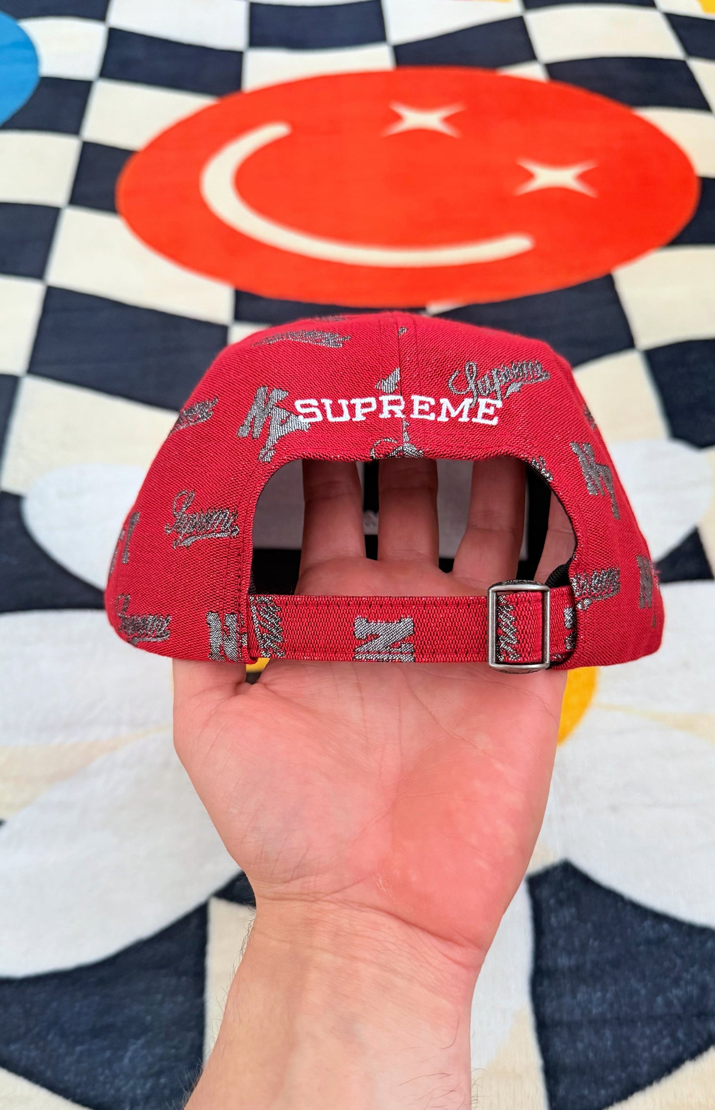 Supreme Monogram 6-Panel Red