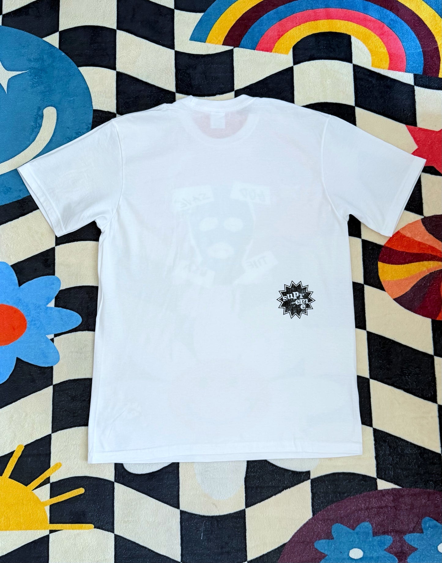 Supreme God Save Us Tee — White