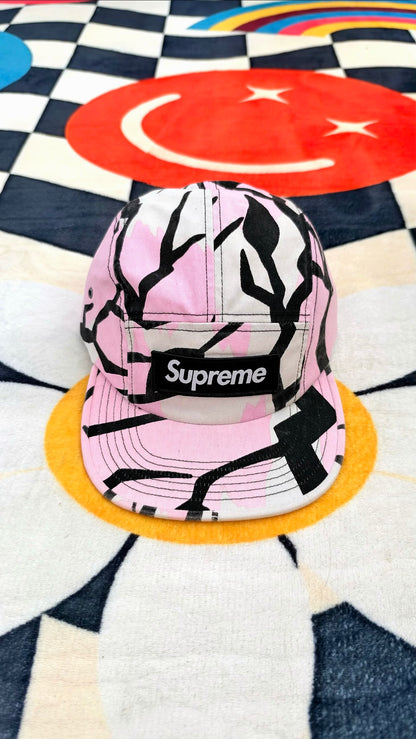 Supreme Military Camp Cap – Pink Predator Camo