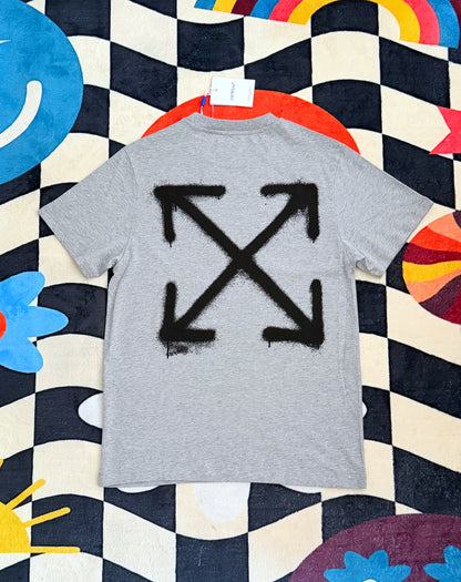 Off-White Spray Can Arrow Slim T-Shirt – Grey