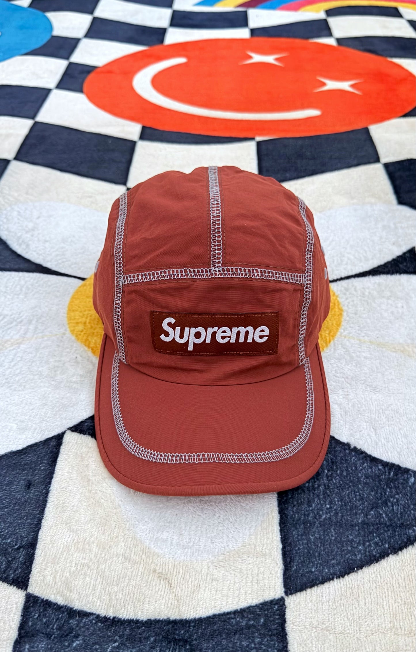 Supreme Reflective Stitch Camp Cap
