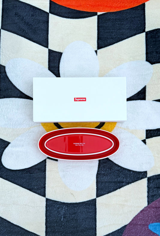 Supreme Oval Tray Red