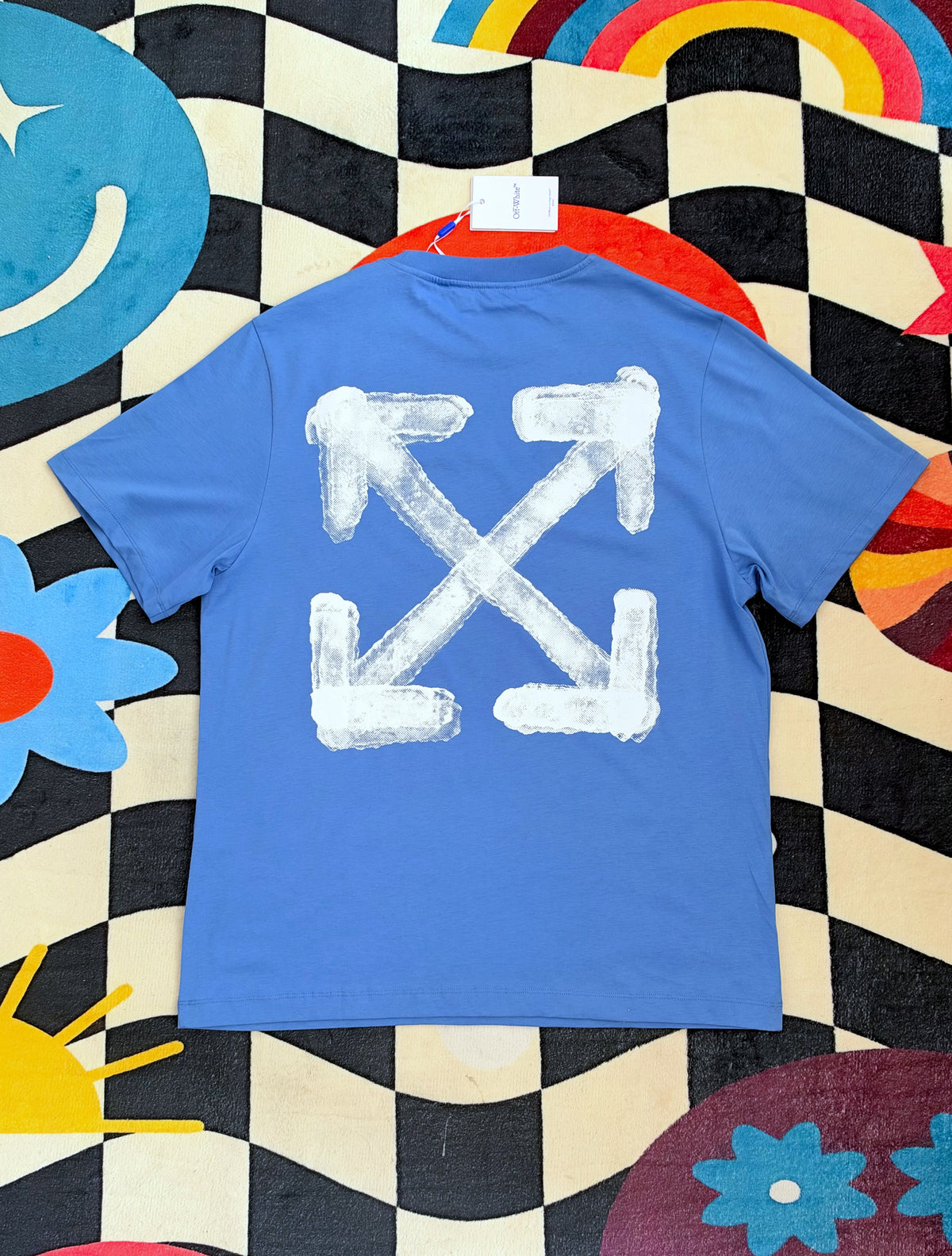 Off-White Spray Arrow Tshirt Blue