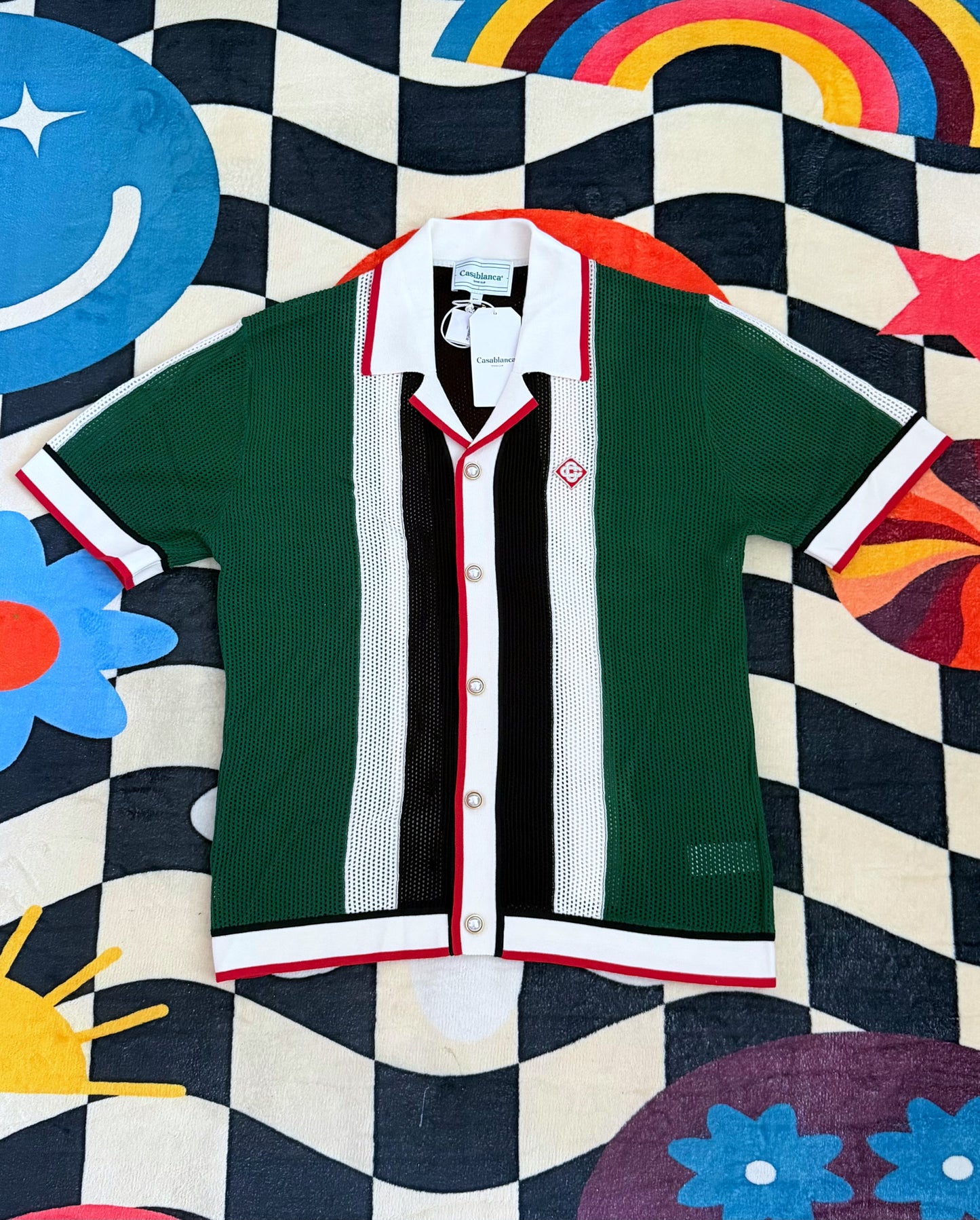 Casablanca Striped Mesh Shirt