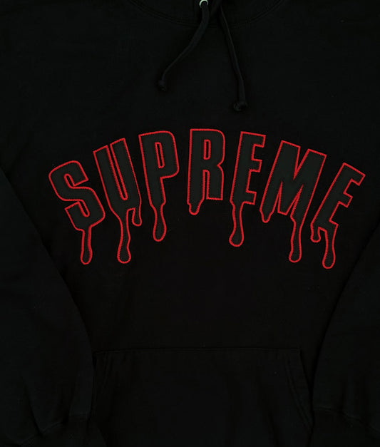 SUPREME GHOSTFACE ARC HOODED SWEATSHIRT BLACK