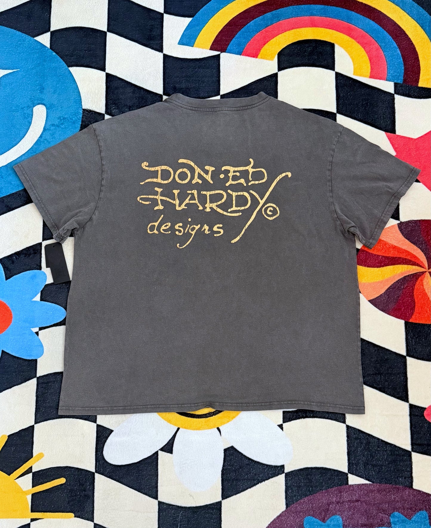 ED HARDY RHINESTONE PANTHER TEE