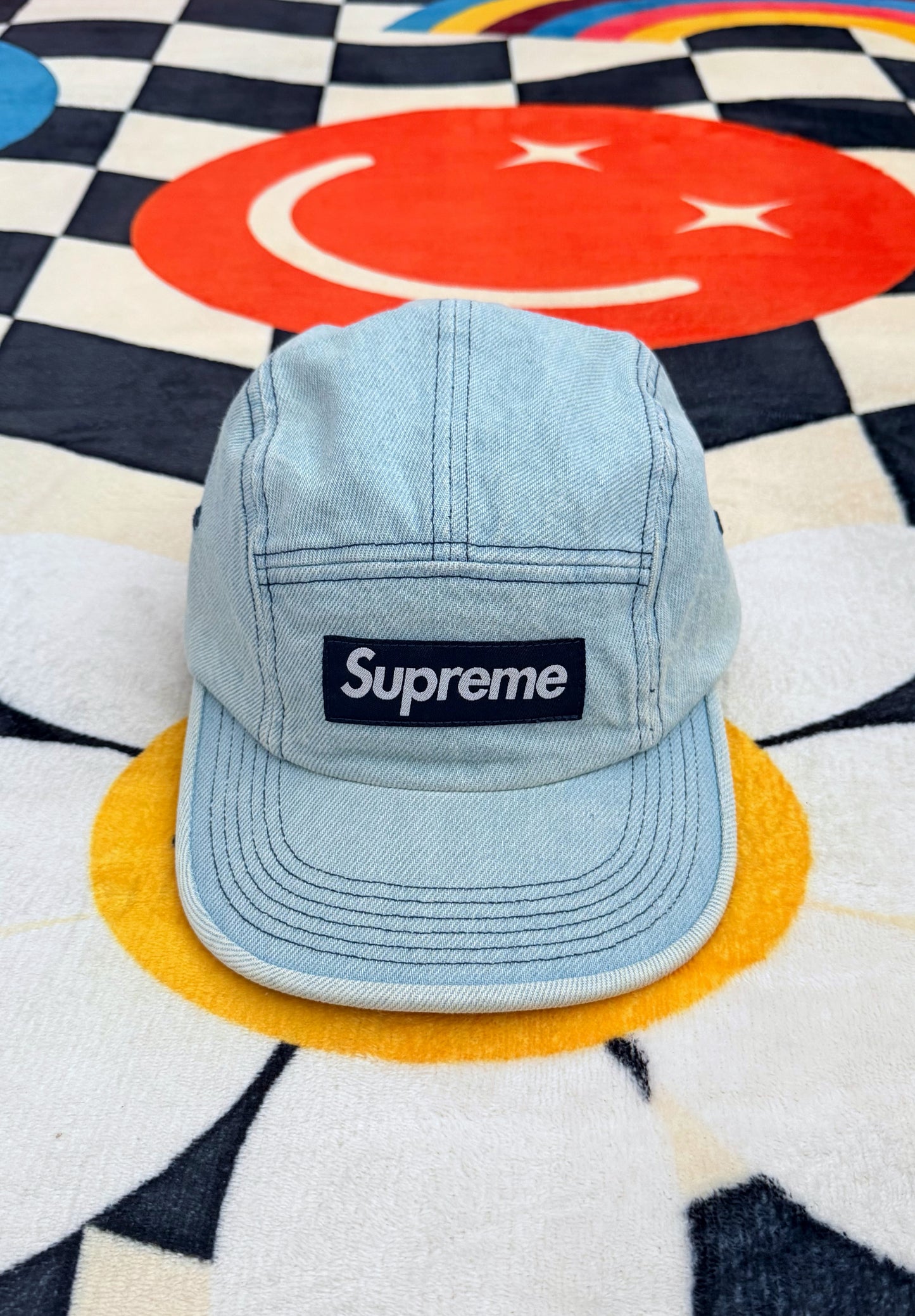 SUPREME DENIM CAMP CAP SS25 🧢💙