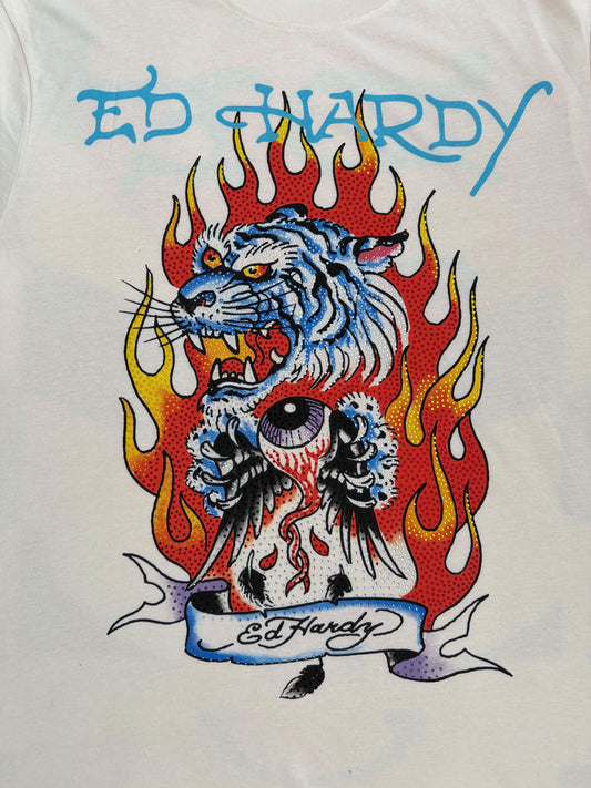 Christian Audigier x Ed Hardy Vintage T-Shirt White