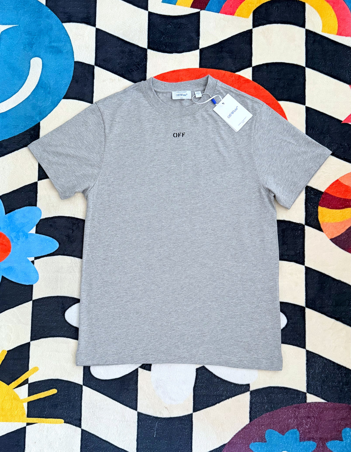 Off-White Spray Can Arrow Slim T-Shirt – Grey