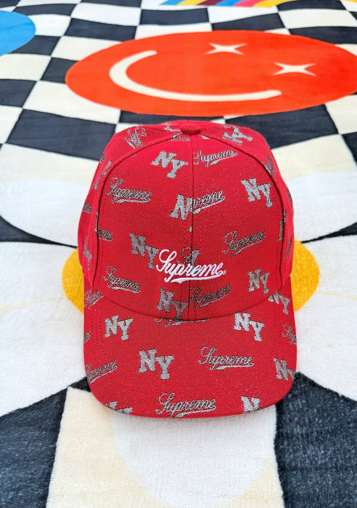 Supreme Monogram 6-Panel Red