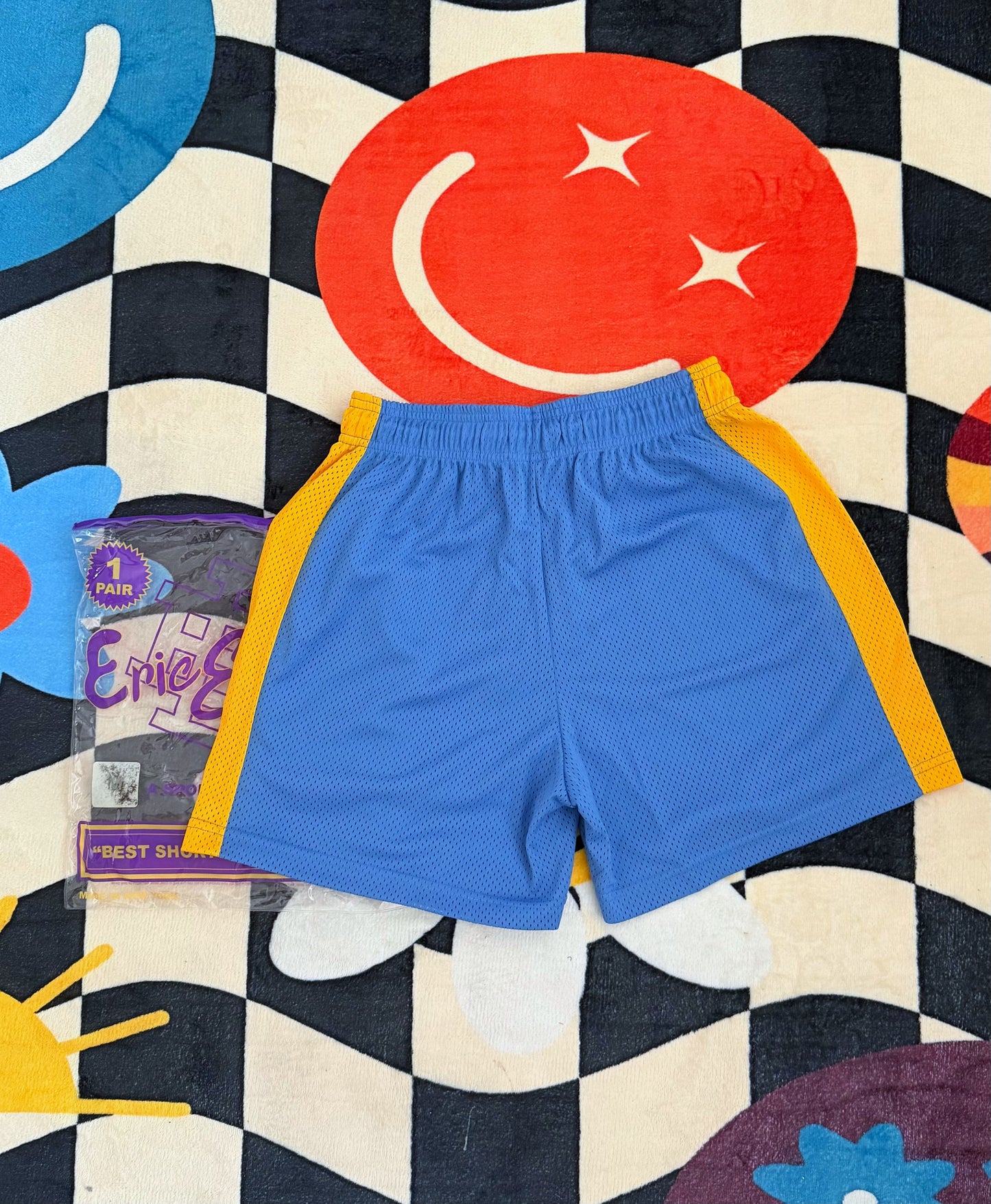 Eric Emanuel EE Basic Short Blue Yonder Varsity Yellow