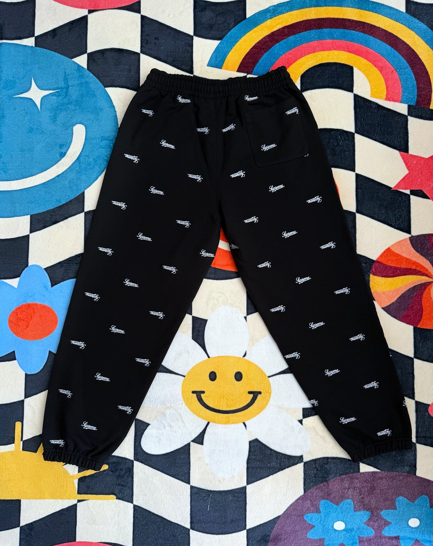 Supreme Repeat Script Sweatpant Black FW25