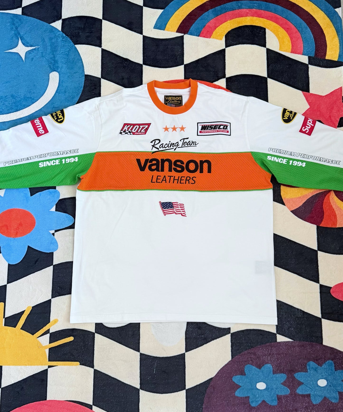 Supreme x Vanson Leathers L/S Top White SS26