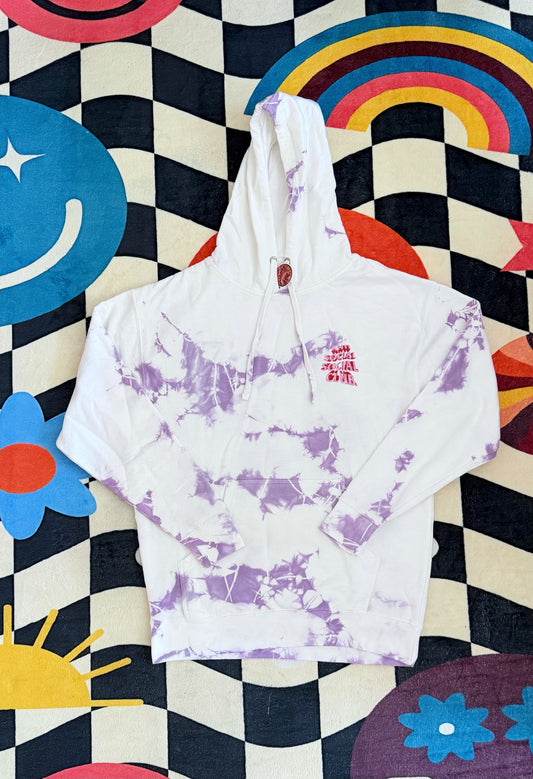 Anti Social Social Club Phaneritic Purple Tie Dye Hoodie